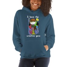 Load image into Gallery viewer, Women's Hoodies Heavy Blend Hooded Sweatshirt. I have the creative gene. (white lettering) ©