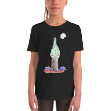 Load image into Gallery viewer, Youth T-shirt Bella + Canvas Short Sleeve Tee with Tear Away Label. Christmas Tree. ©