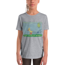 Load image into Gallery viewer, Youth T-shirt Bella + Canvas Short Sleeve Tee with Tear Away Label. Just ducking around. ©