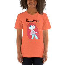 Load image into Gallery viewer, Women's T-shirts Short Sleeve Jersey T-Shirt. Pineapple. (black lettering) ©