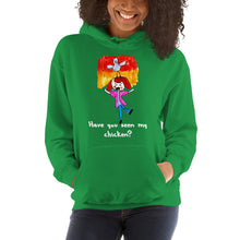 Load image into Gallery viewer, Women&#39;s Hoodies Heavy Blend Hooded Sweatshirt. Have you seen my chicken? (white lettering) ©