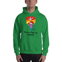 Load image into Gallery viewer, Men&#39;s Hoodies Heavy Blend Hooded Sweatshirt. Have you seen my chicken? (black lettering) ©