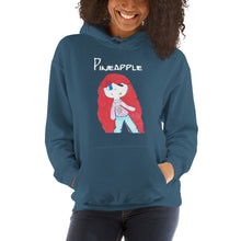 Load image into Gallery viewer, Women's Hoodies Heavy Blend Hooded Sweatshirt. Pineapple. (white lettering) ©